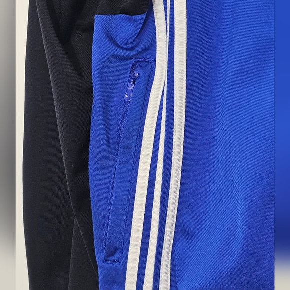Adidas Men's XL Blue & Black Full-Zip Track Jacket - Embroidered Logo - Picture 7 of 13
